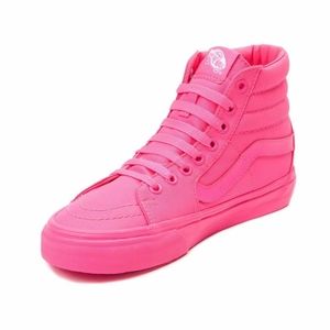 Solid hot pink Vans